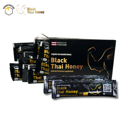 Black Thai Honey 10 Pack – Organic Raw Manuka Honey for Natural Energy